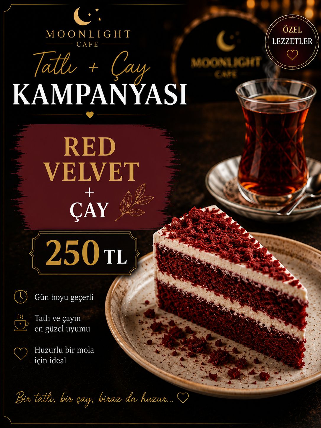 Red Velvet Cake +Çay