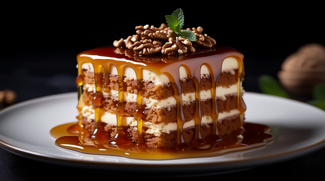 Ballı Fıstıklı Pasta