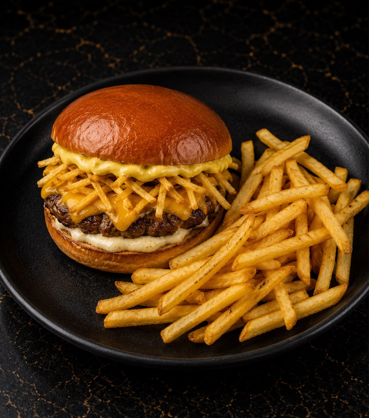 Yellow burger